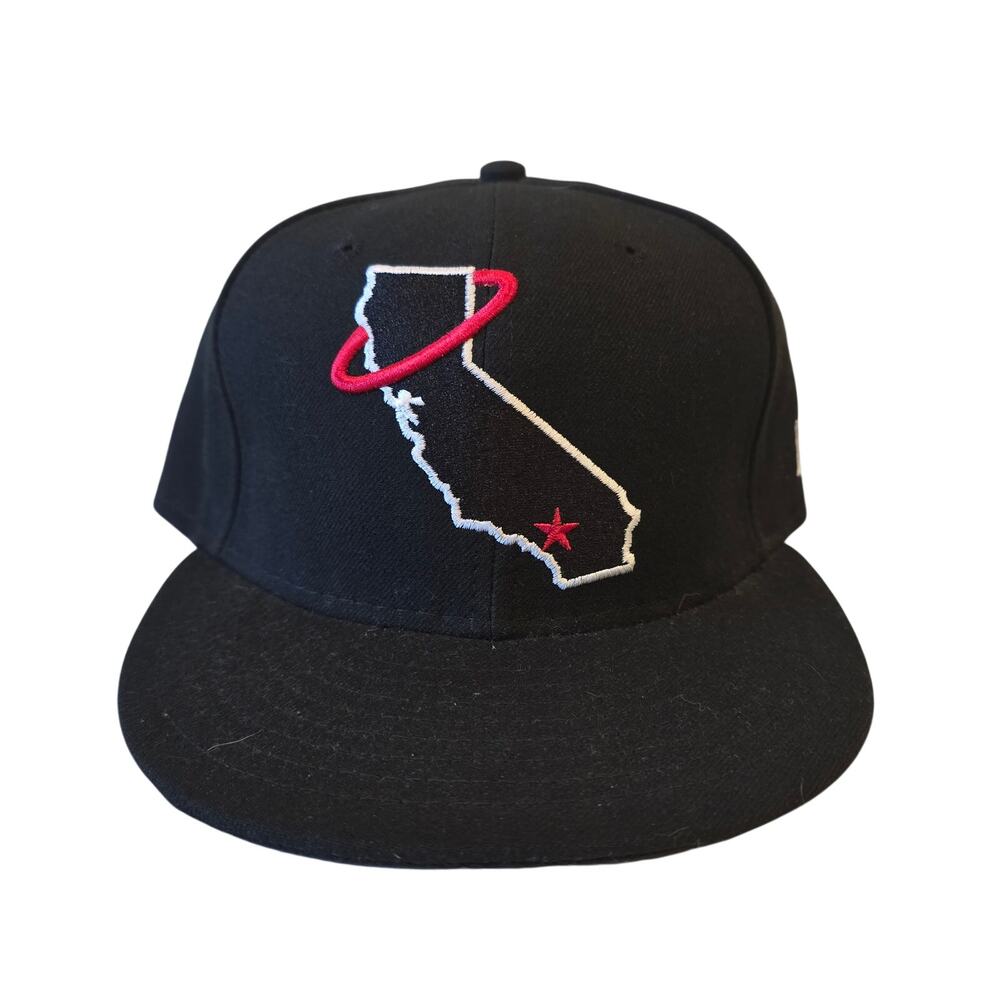 Los Angeles Angels New Era SNAP BACK Hat MLB Black and Red Size 7.5